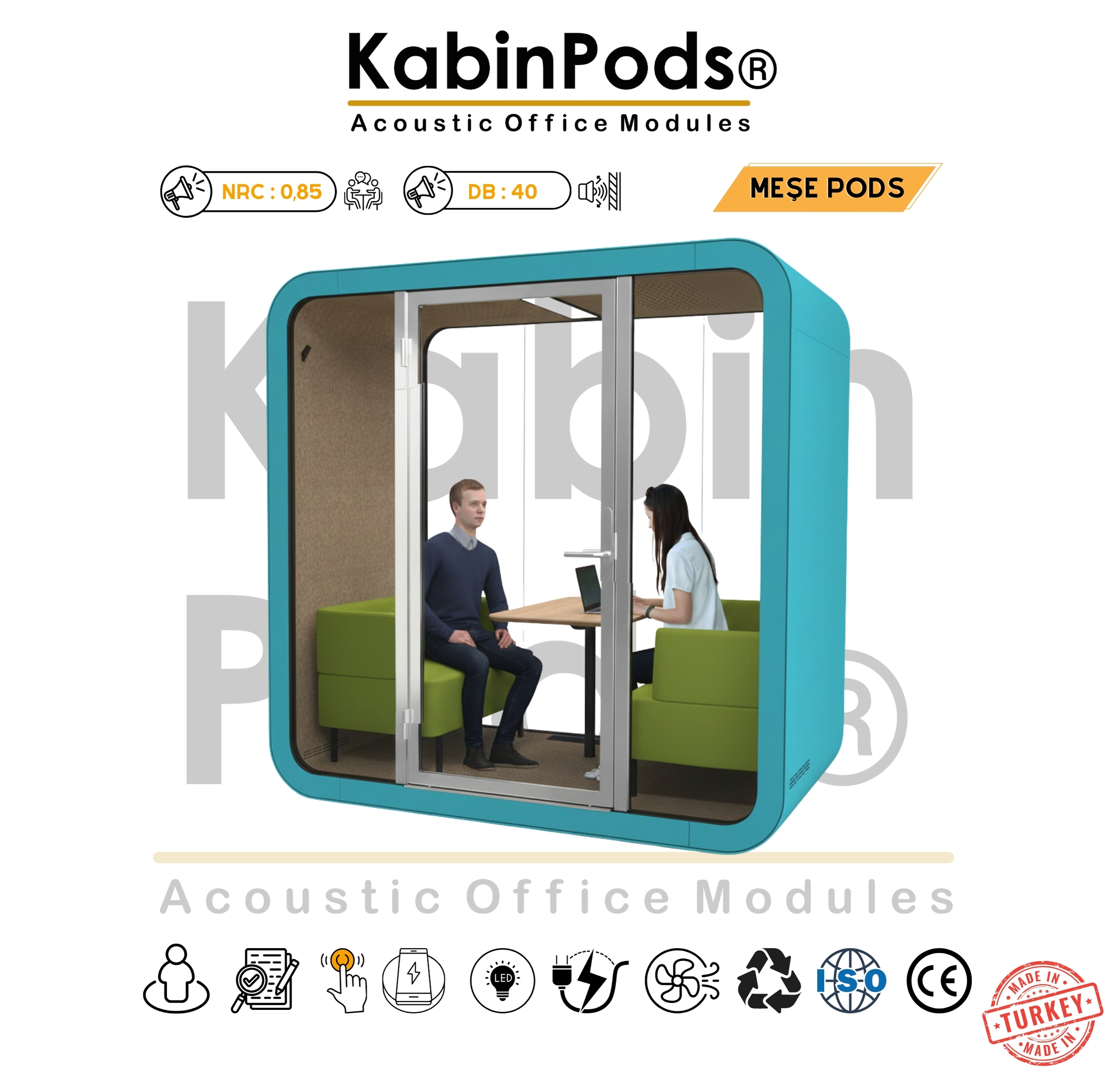 Akustik toplantı kabini